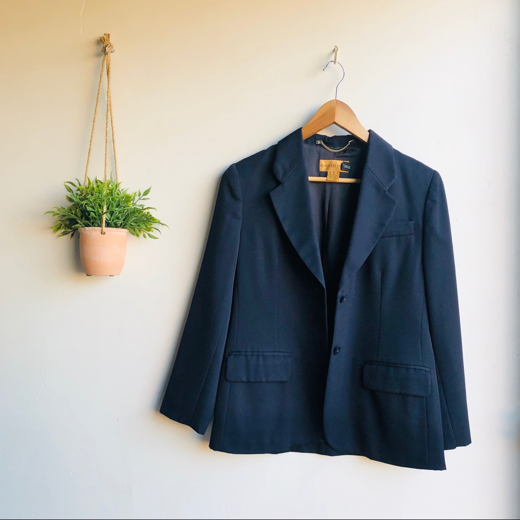 Classiques Entier Petites Blue Wool Blazer